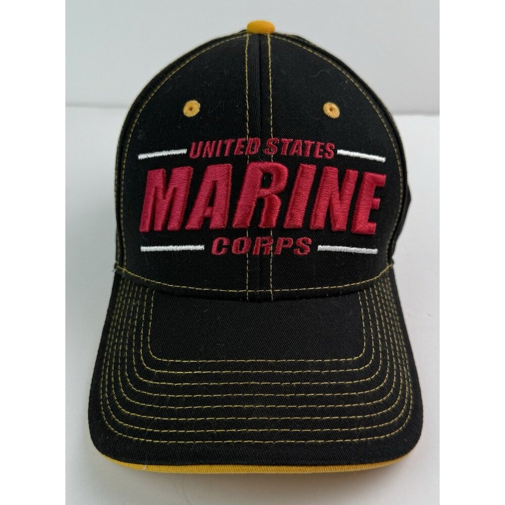 THE GAME USMC United States Marine Corps Embroidered Logo Hat Adjustable OSFM